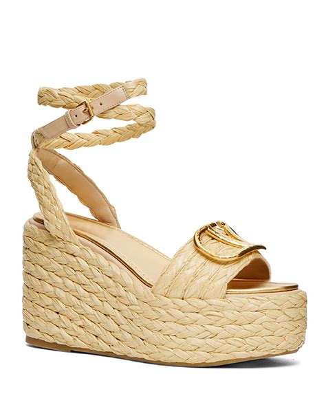 valentino wedge sandals with ties